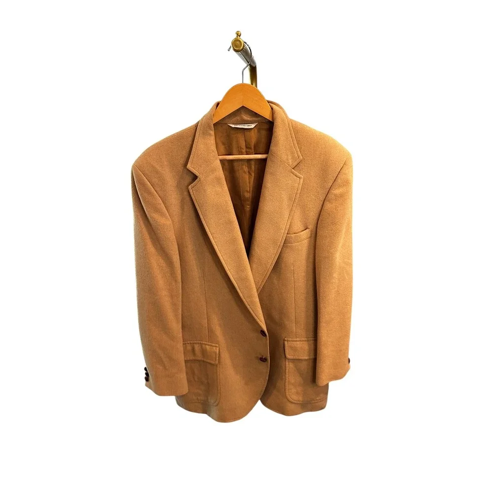 Barry Leeds Porter-Stevens Mens 100% Camel Hair Blazer Tan Sport Coat New Orlean